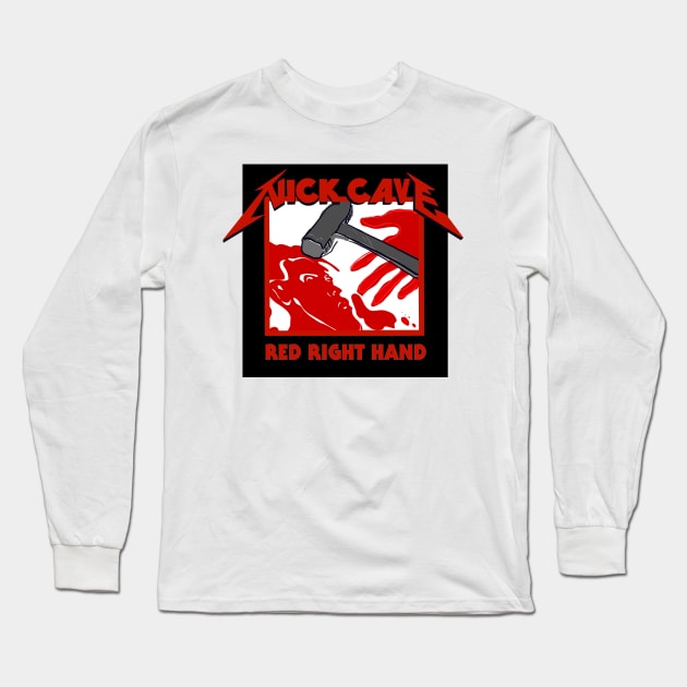 Red right hammer Long Sleeve T-Shirt by milistardust